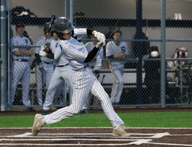 Squalicum’s Chase Anderson drives in two runs.