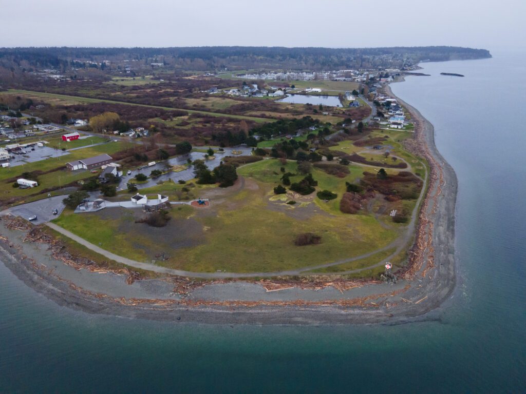 The shoreline of Point Roberts.