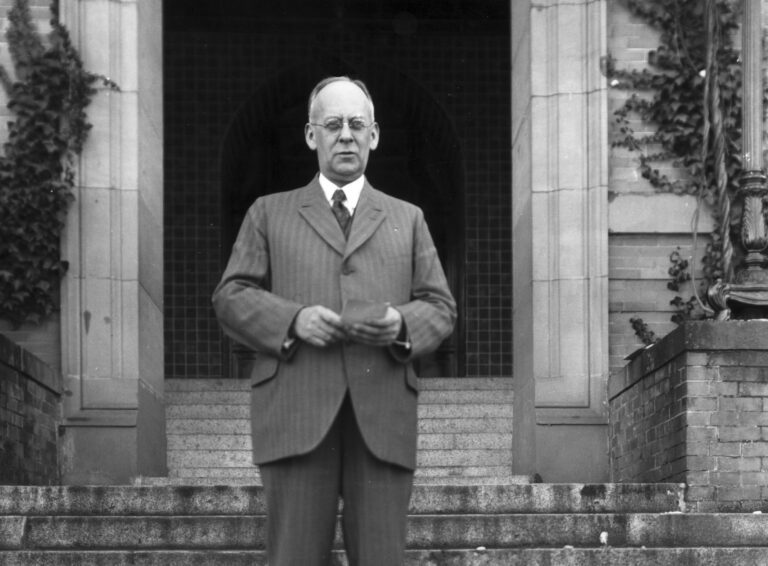 A black and white photo of Charles H. Fisher.