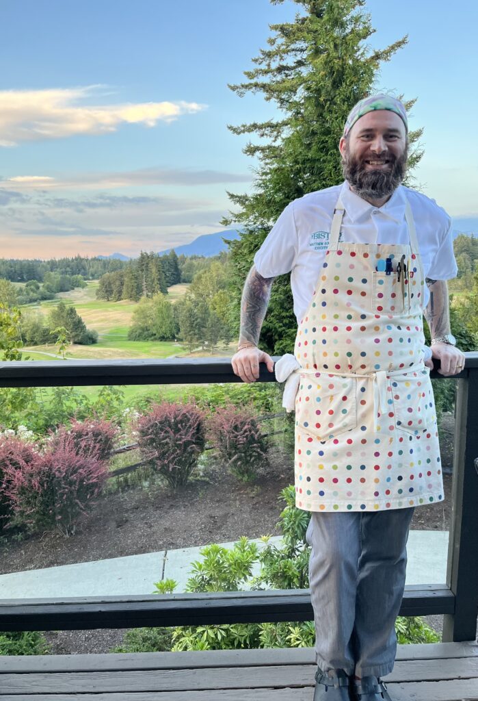 Chef Matthew Boudousquie of The Bistro at Shuksan.