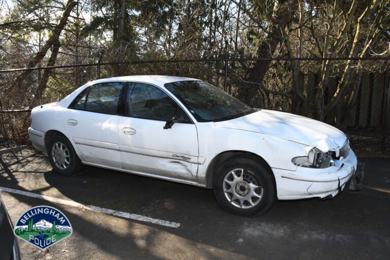 A photo of the impounded 1999 Buick Century.