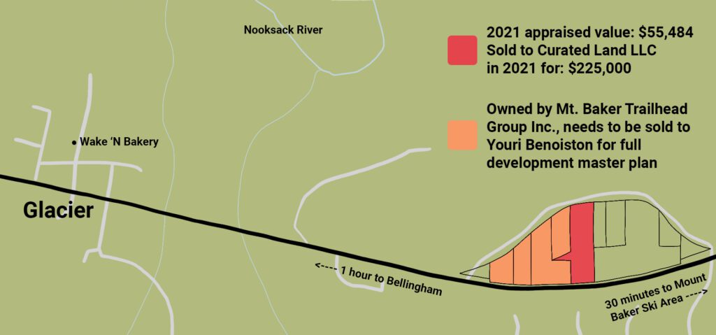 The master plan requires Benoiston shows how far the plots are to Bellingham and other locations.