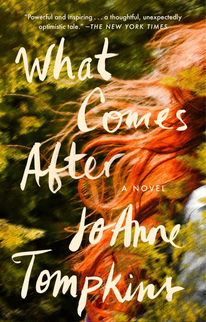 Port Townsend resident Joanne Tompkins’ “What Comes After” has a woman's hair blowing in the wind as the book cover.