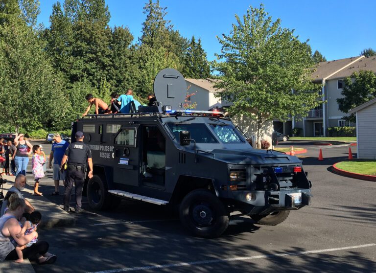 The Bearcat is a tactical vehicle owned by the Bellingham Police Department.