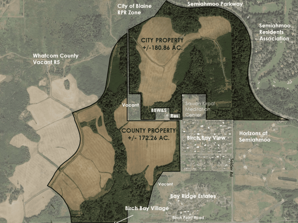 Proposed area for Semiahmoo Highlands.