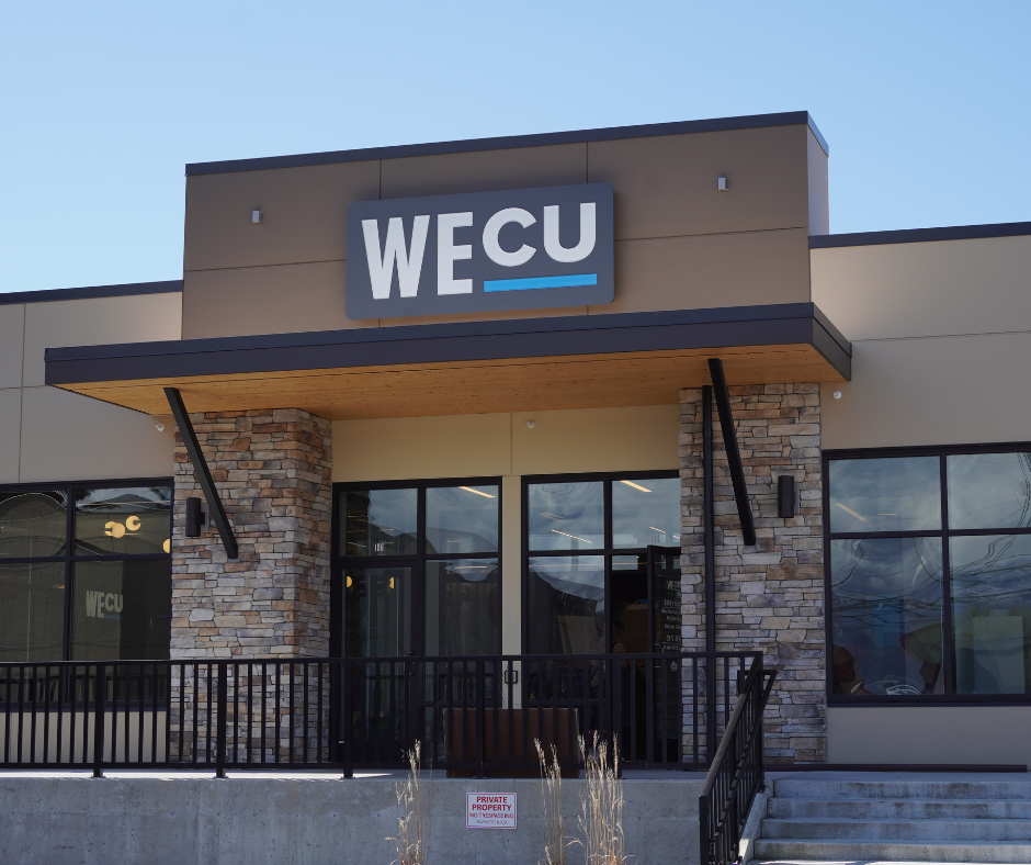 WECU's front entrance.