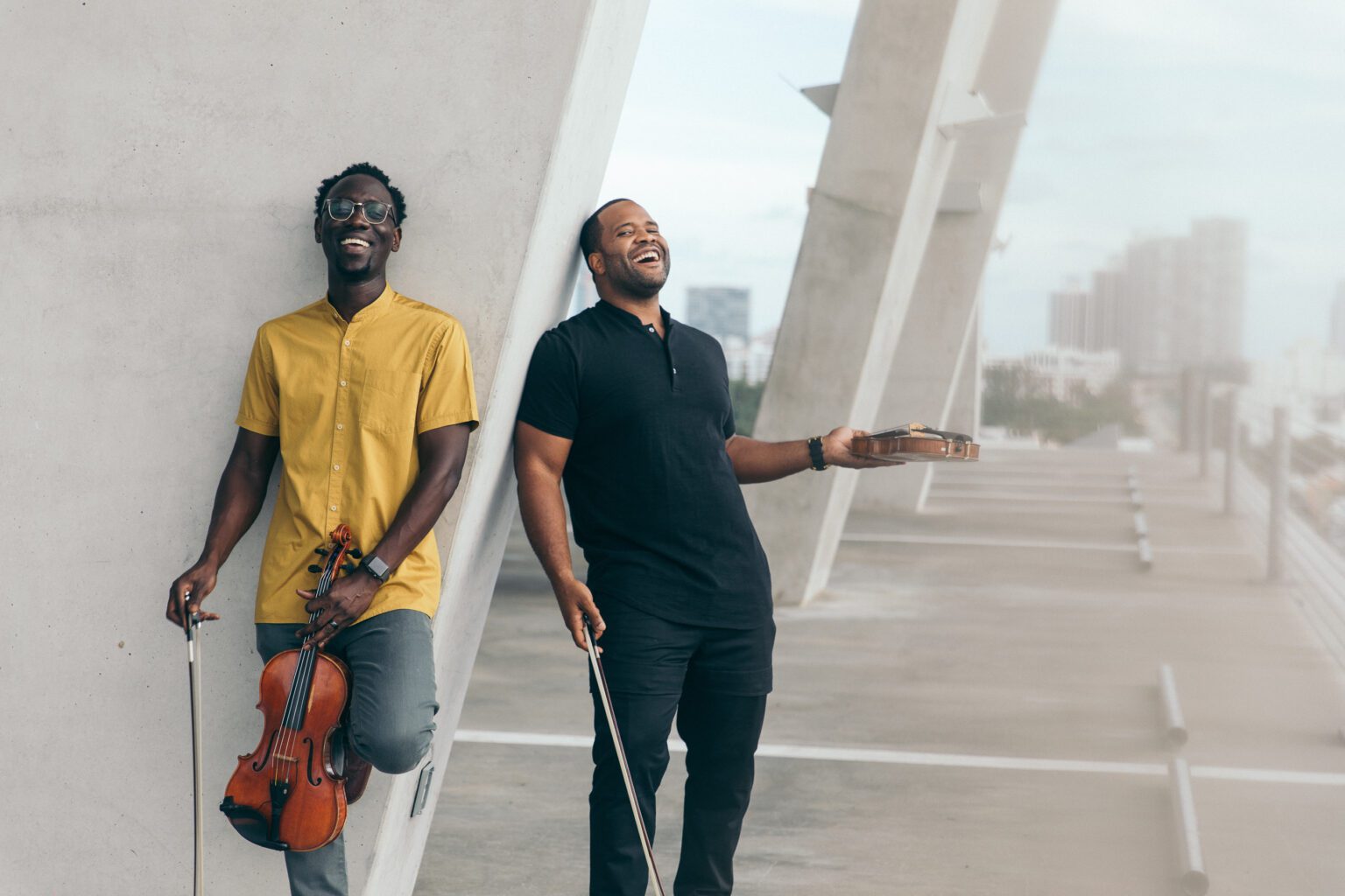 Wil Baptiste (left) and Kev Marcus of Black Violin.