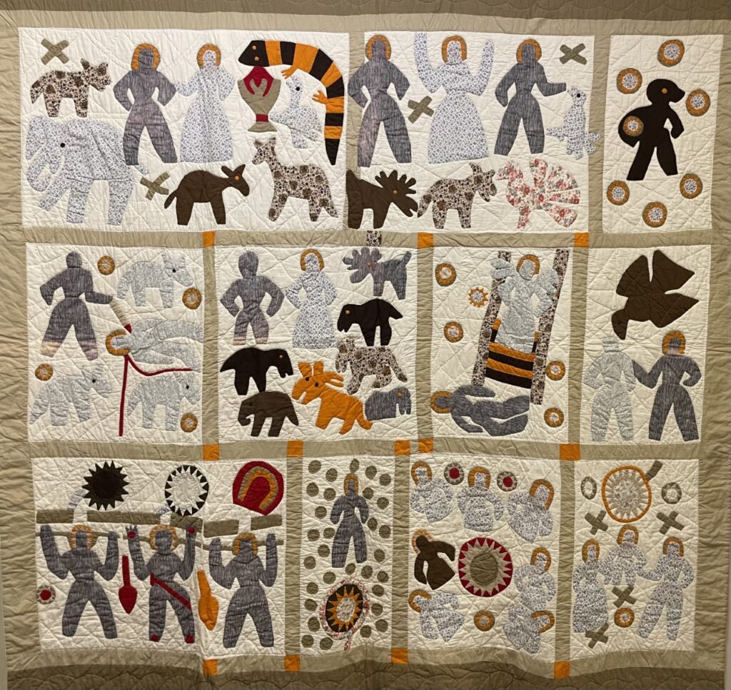 A reproduction of “The Bible Quilt."