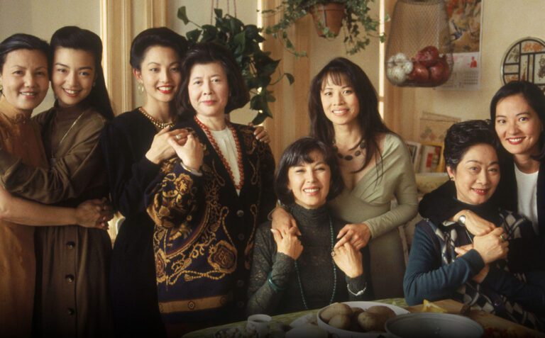 "The Joy Luck Club" cast takes a group photo.