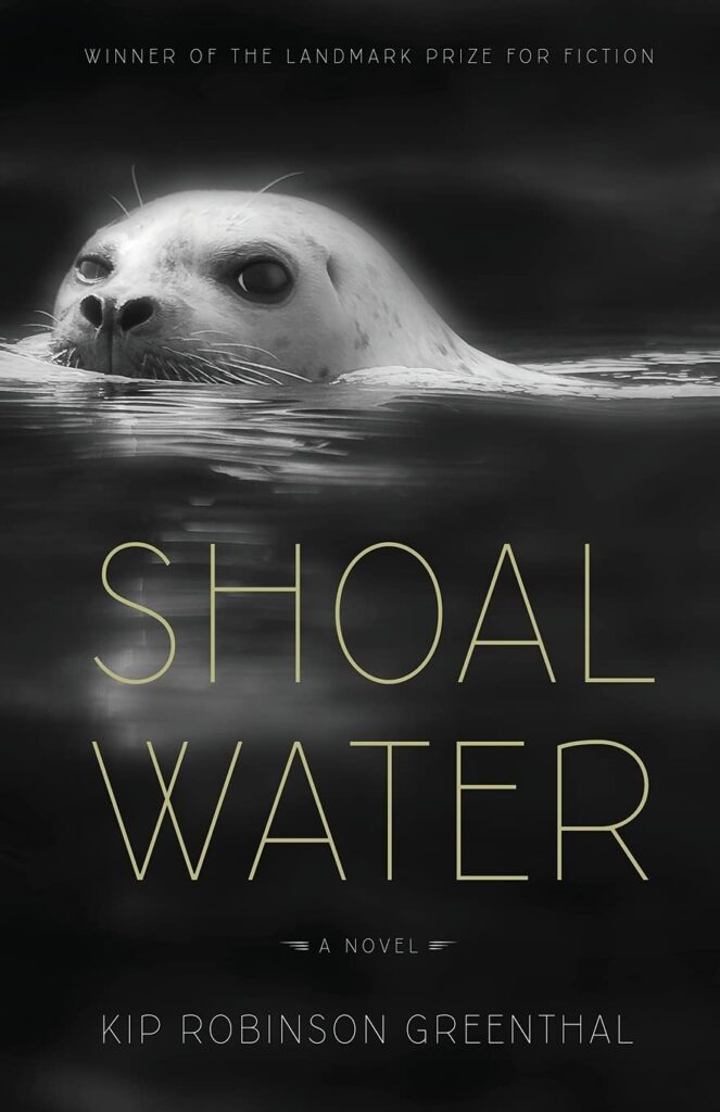 "Shoal Water" uses a seal as the book cover.