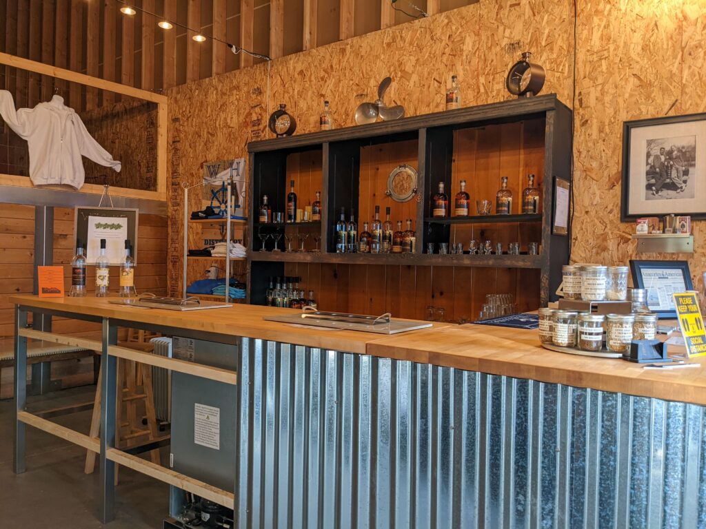 The interior of Wheelhouse Distillery on Google Maps.