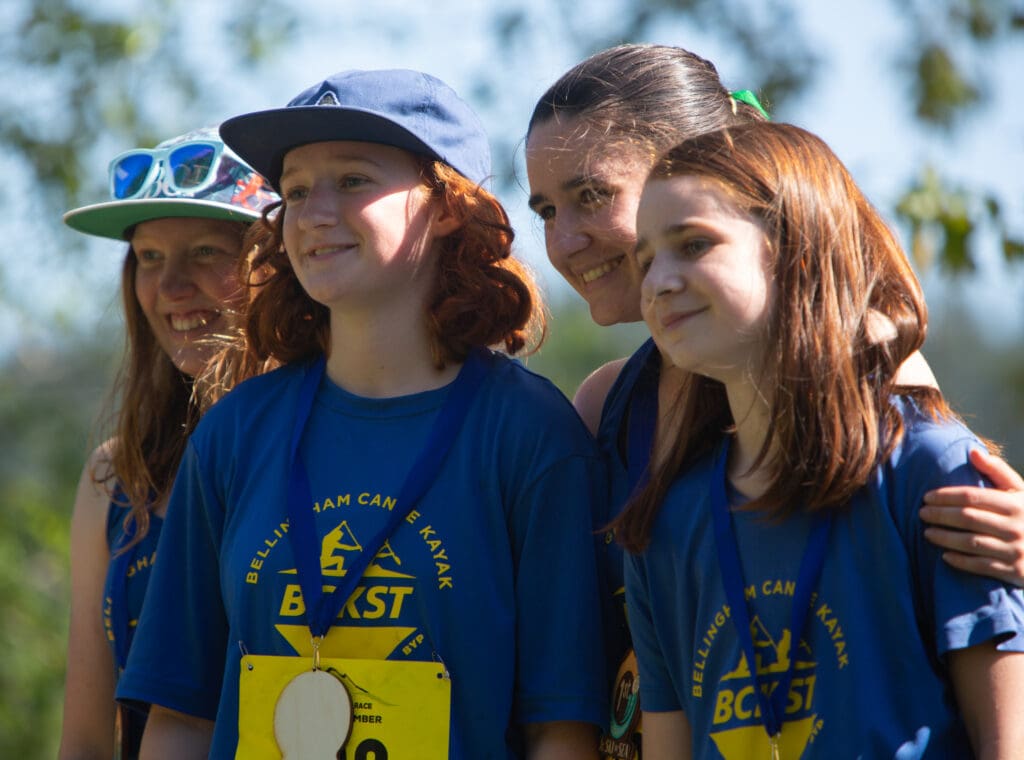 Team NK's Abby Scoggins, Paili Airth, Pebbles Airth and Penny Airth pose for a group photo.