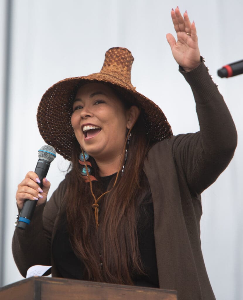 Matika Wilbur — an award-winning photographer who is Swinomish and Tulalip — was the keynote speaker. She is best known for her work on Project 562.