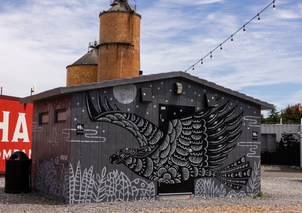 A mural by Shogo Ota can be viewed at 298 W. Laurel St.