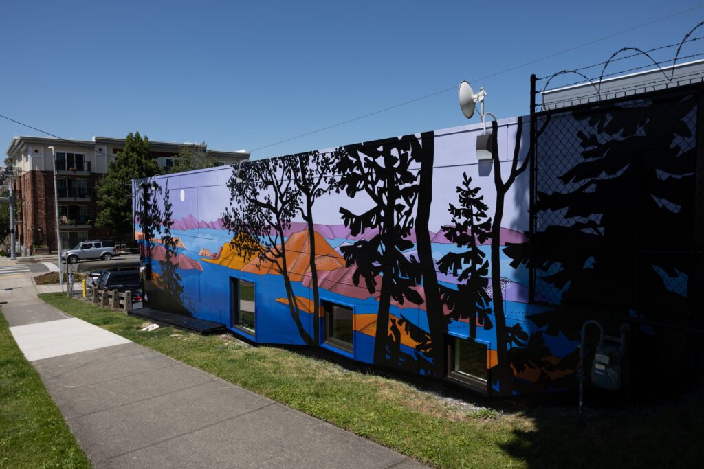 A mural by Emily Beaudoin can be viewed at 1000 N. State St.