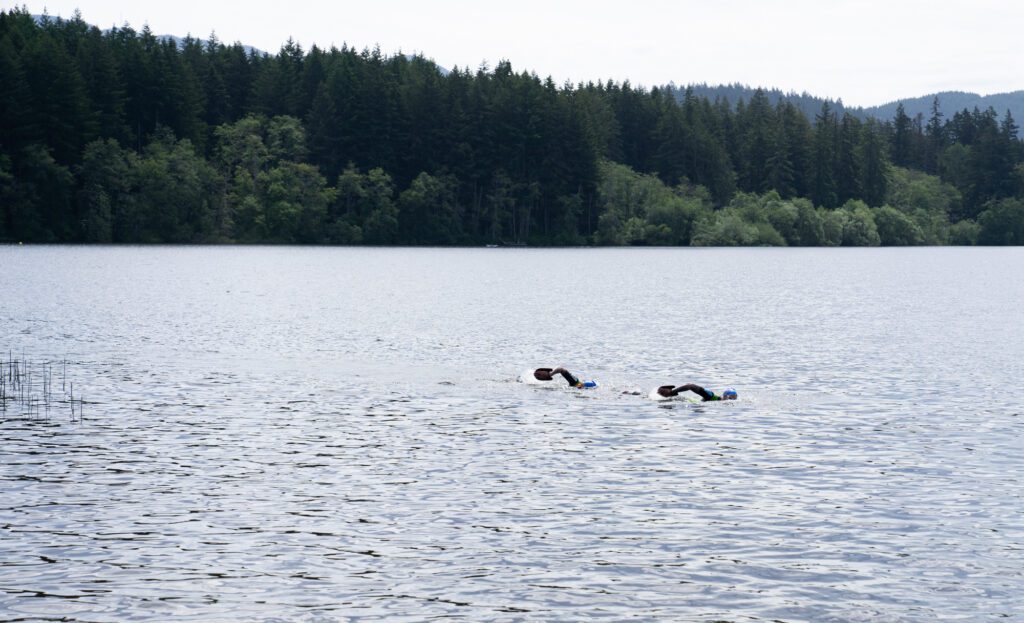 The Low Tide Boyz push through the final swimming leg.