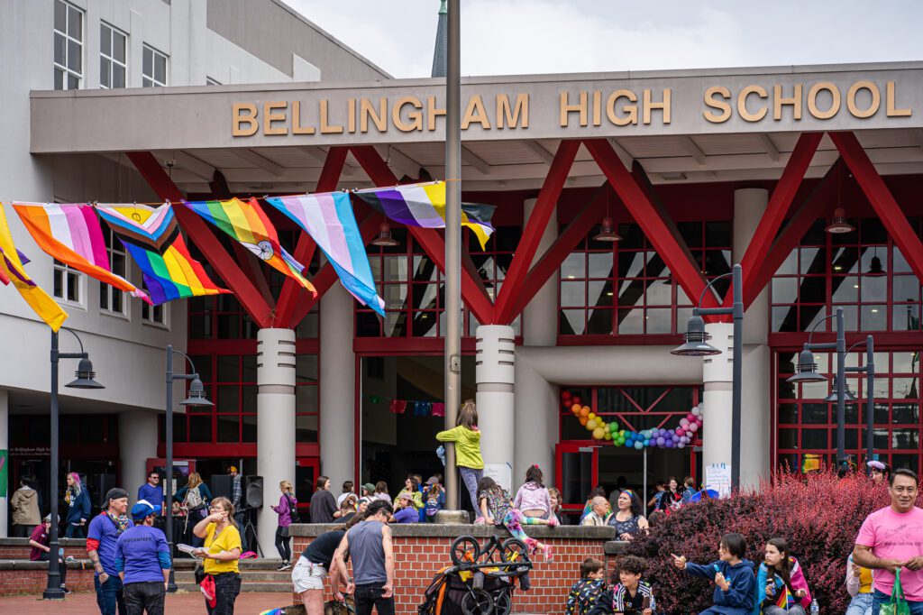 The parade loop finishes at Bellingham High School for a resource fair, youth art market and performances.