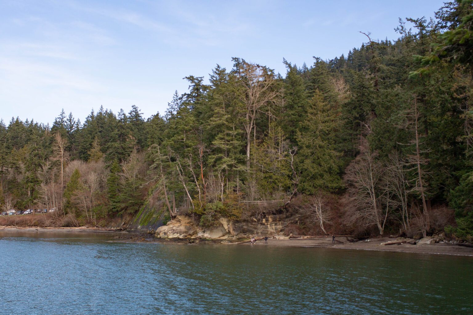 The shoreline of Larrabee State Park.