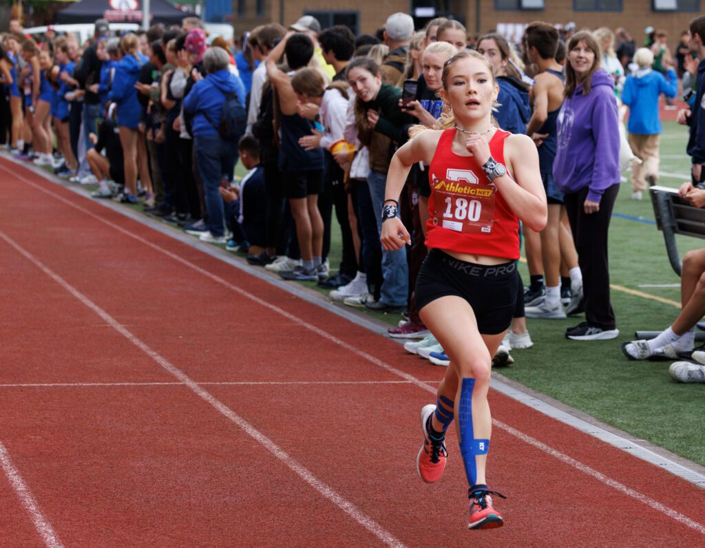 Bellingham's Zaya Smith finishes seventh in her race.