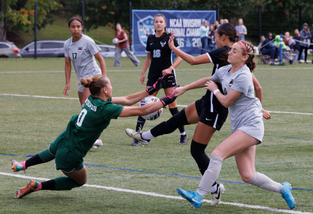 Western's Ashley Nguyen takes a shot at the goal.