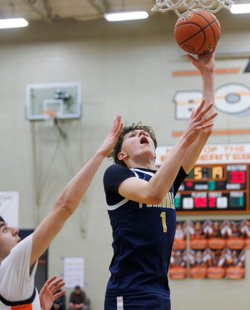 Ferndale’s Jonah Brillowsky makes a layup.