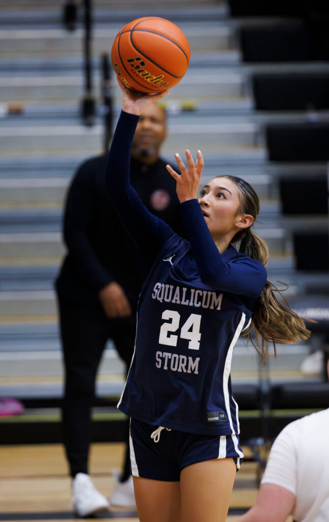 Squalicum’s Lexi Robbins makes a wide-open layup.